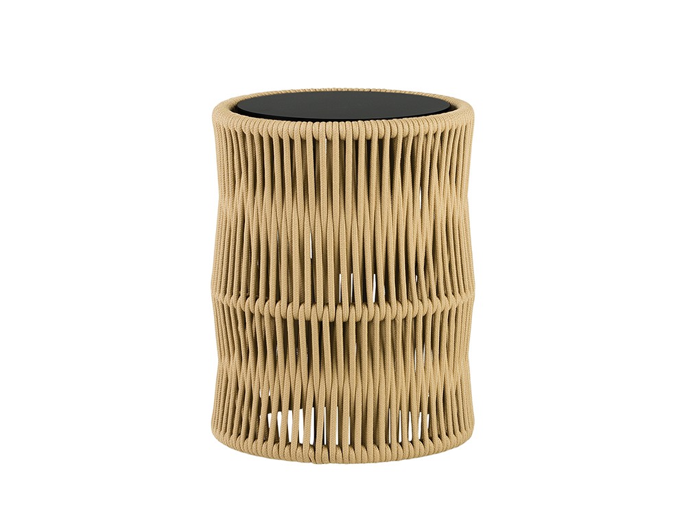 Mesa auxiliar de cuerda trenzada Weave Point Point - 2