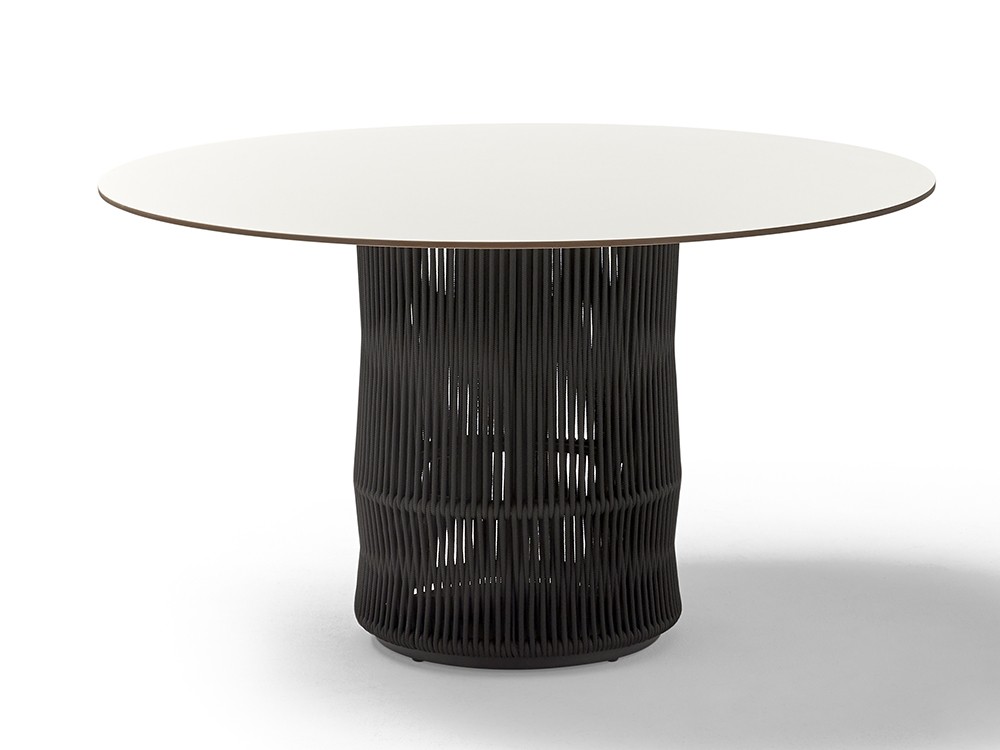 Mesa redonda para exterior Weave