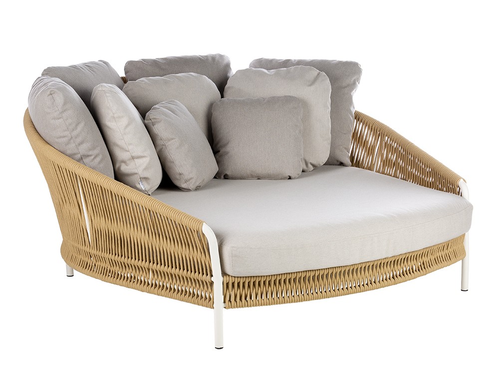 Daybed para jardín de aluminio y cuerda trenzada Weave de Point - 3