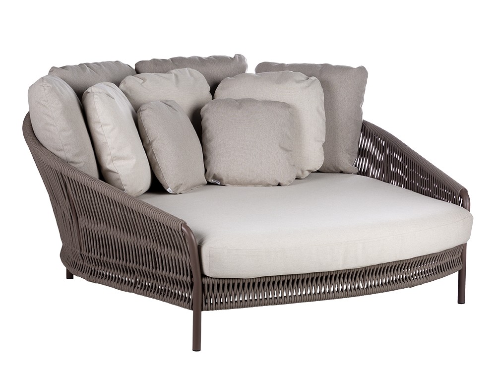 Daybed para jardín de aluminio y cuerda trenzada Weave de Point - 2
