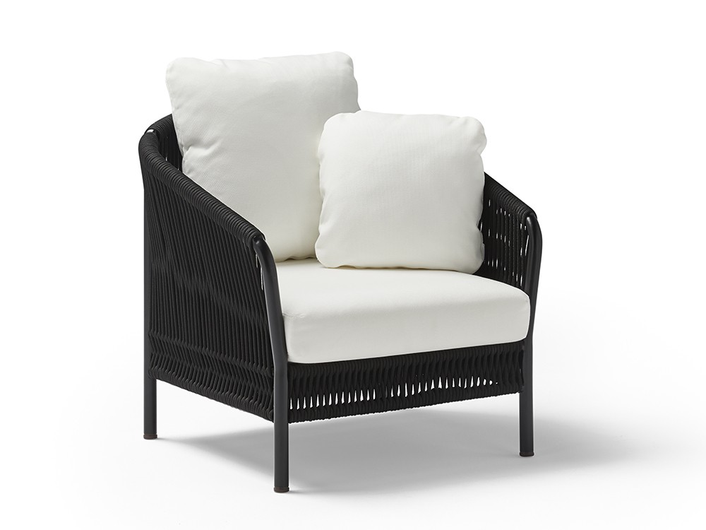 Sillón para exterior de aluminio y cuerda trenzada Weave de Point - 3