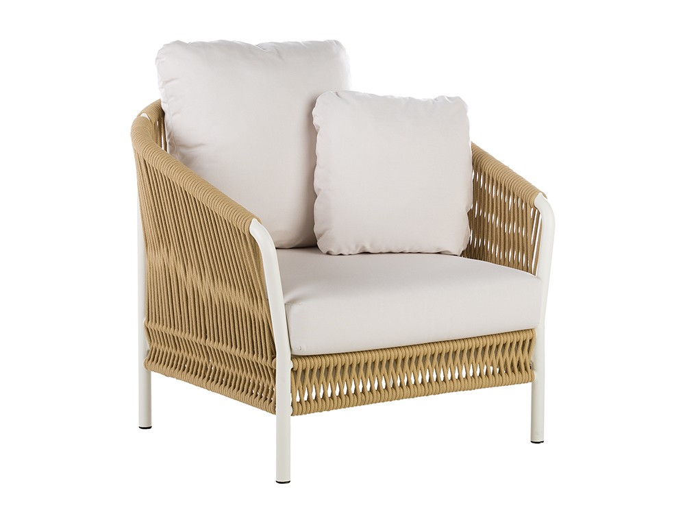 Sillón para exterior de aluminio y cuerda trenzada Weave de Point - 2