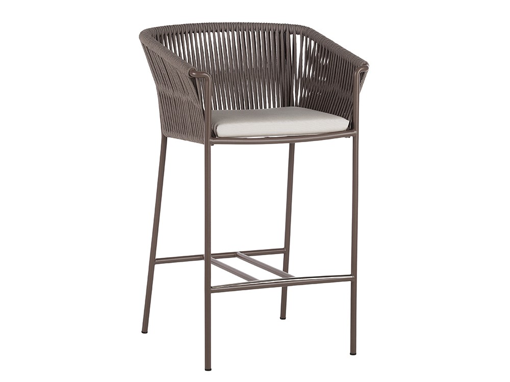 Taburete alto para exterior de cuerda trenzada Weave de Point - 2