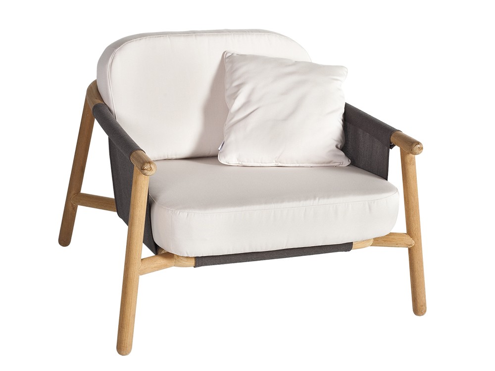 Sillón para salón exterior de madera de teca Hamp Point Point - 4