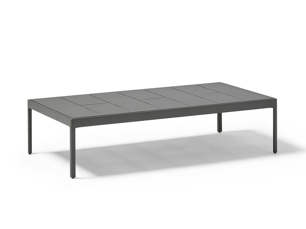 Mesa de centro para salón exterior de aluminio con sobre en aluminio, hpl o porcelánico Legacy de Point - 2