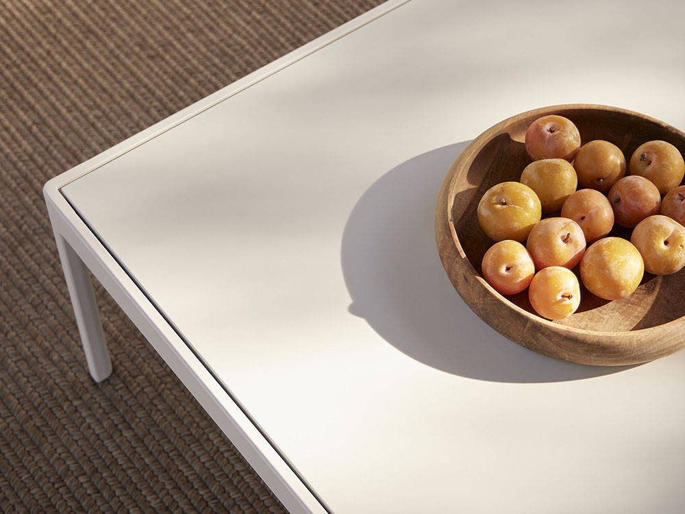 Mesa de centro para salón exterior de aluminio con sobre en aluminio, hpl o porcelánico Legacy de Point - 7