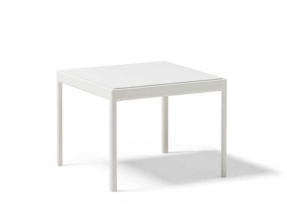 Mesa auxiliar para salón exterior de aluminio con sobre en aluminio, hpl o porcelánico Legacy de Point - 4