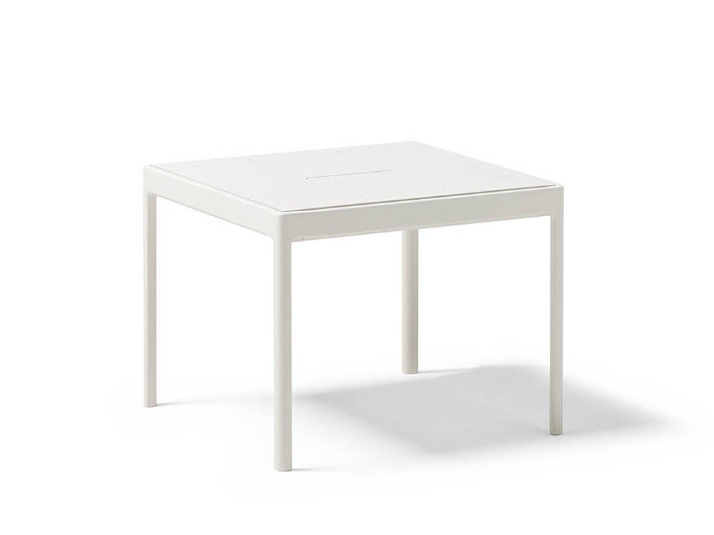 Mesa auxiliar para salón exterior de aluminio con sobre en aluminio, hpl o porcelánico Legacy de Point - 3