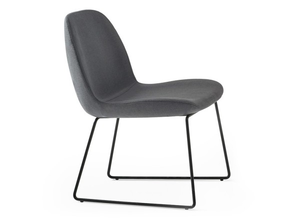 Silla trineo tapizada Pelikan PP de Doos - 1