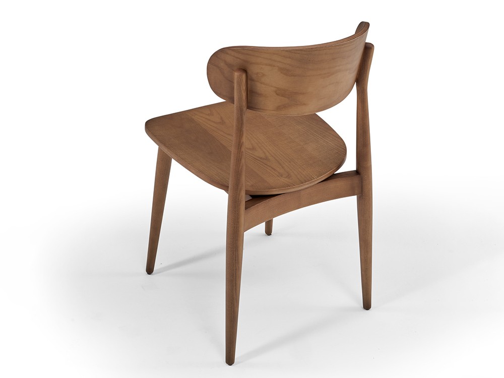 Silla de madera con asiento tapizado opcional Pure S02 Doos - 5