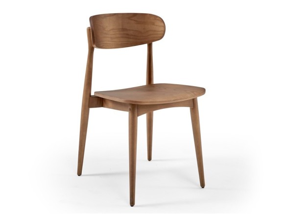 Silla de madera con asiento tapizado opcional Pure S02 Doos - 6