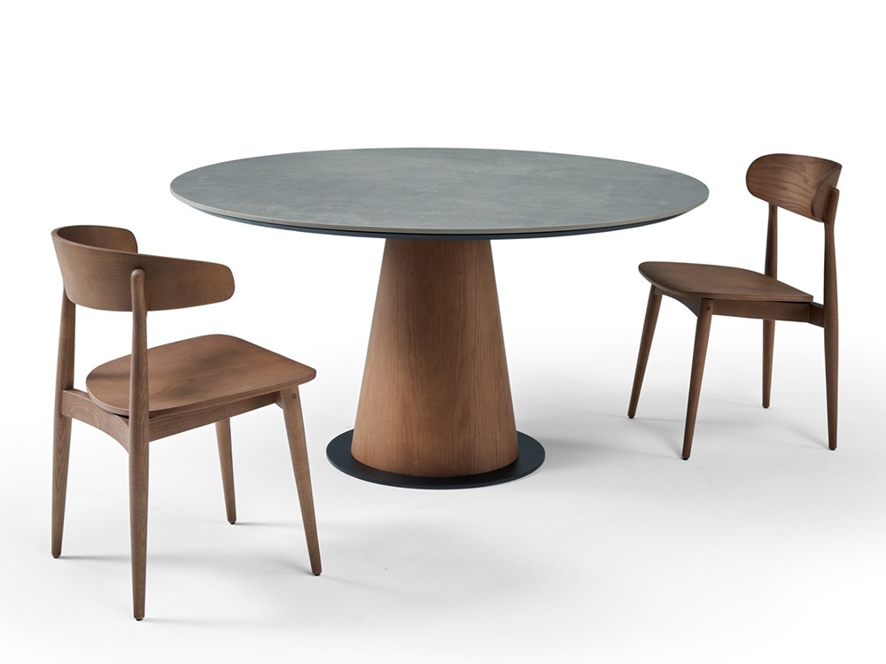 Silla de madera con asiento tapizado opcional Pure S02 Doos - 7