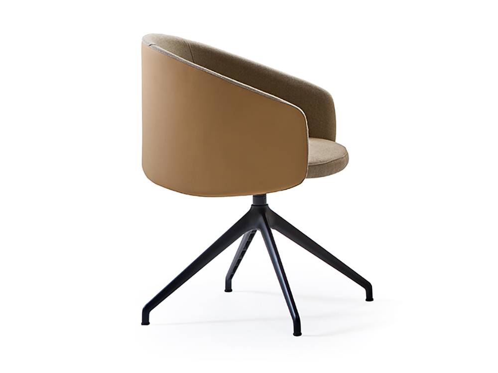 Silla giratoria con sistema de auto-retorno Blur GA tapizado en tejido de Doos - 1