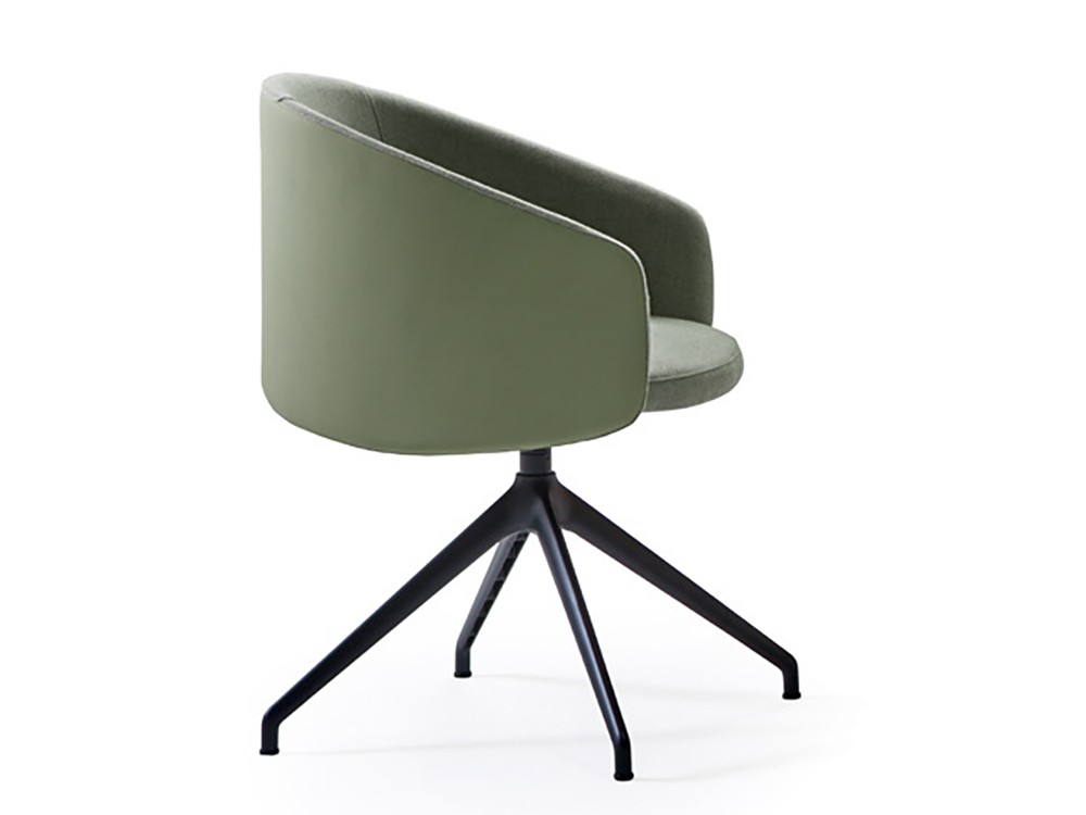 Silla giratoria con sistema de auto-retorno Blur GA tapizado en tejido de Doos - 3