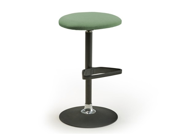 Taburete giratorio y elevable Blur Disco tapizado de Doos - 1