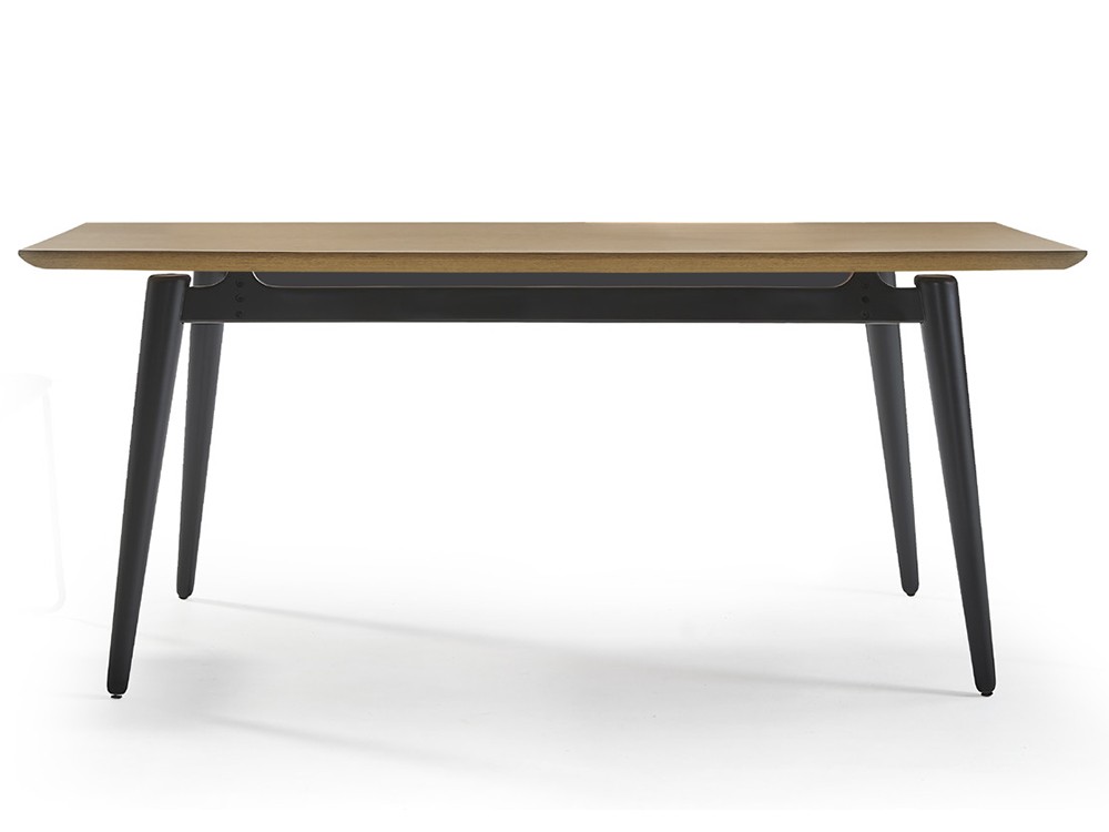 Mesa de comedor fija Evolve en madera de fresno tintado de Doos - 13
