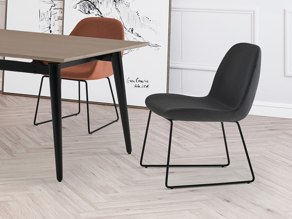 Mesa de comedor fija Evolve en madera de fresno tintado de Doos - 14