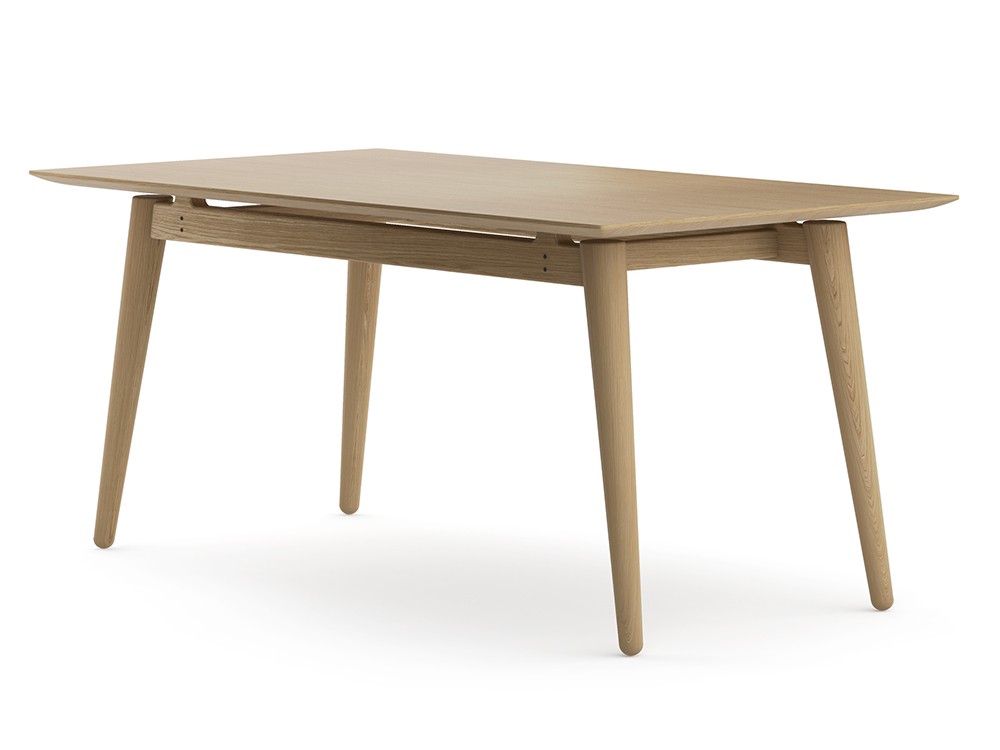 Mesa de comedor fija Evolve en madera de fresno tintado de Doos - 2