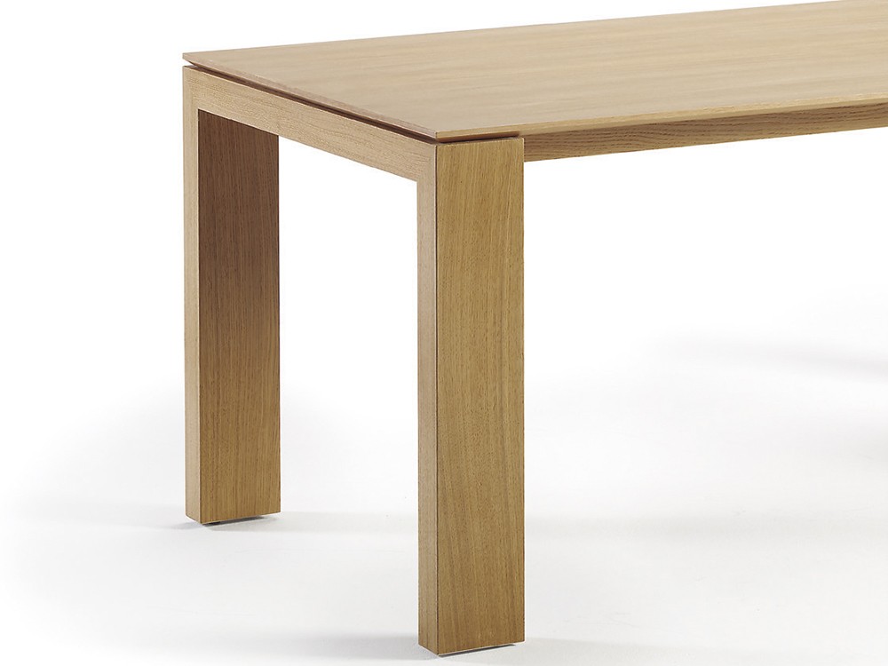 Mesa de comedor extensible Global en chapa roble o nogal de Doos - 10