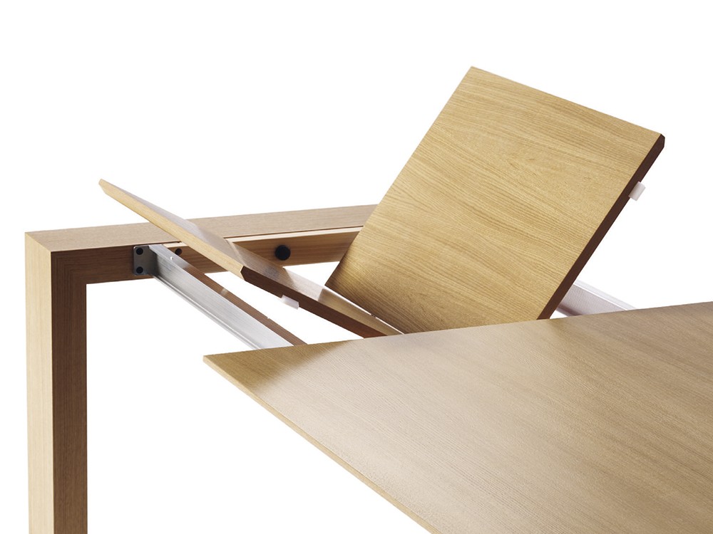 Mesa de comedor extensible Global en chapa roble o nogal de Doos - 3