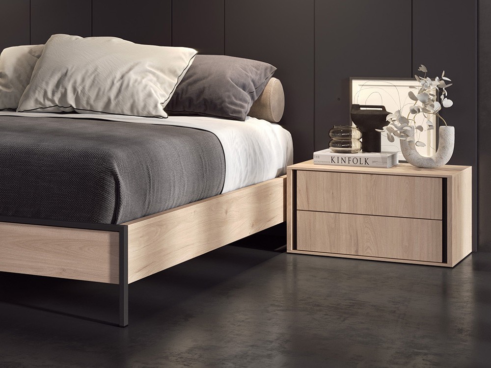 Dormitorio Lutton Tempo de Tegar Mobel con cabecero corrido, bañera y dos mesitas de noche - 3