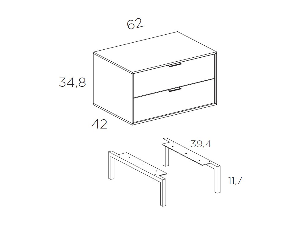Dormitorio Lutton Tempo 02 con cabecero corrido, bañera y dos mesitas de noche de Tegar Mobel - 12