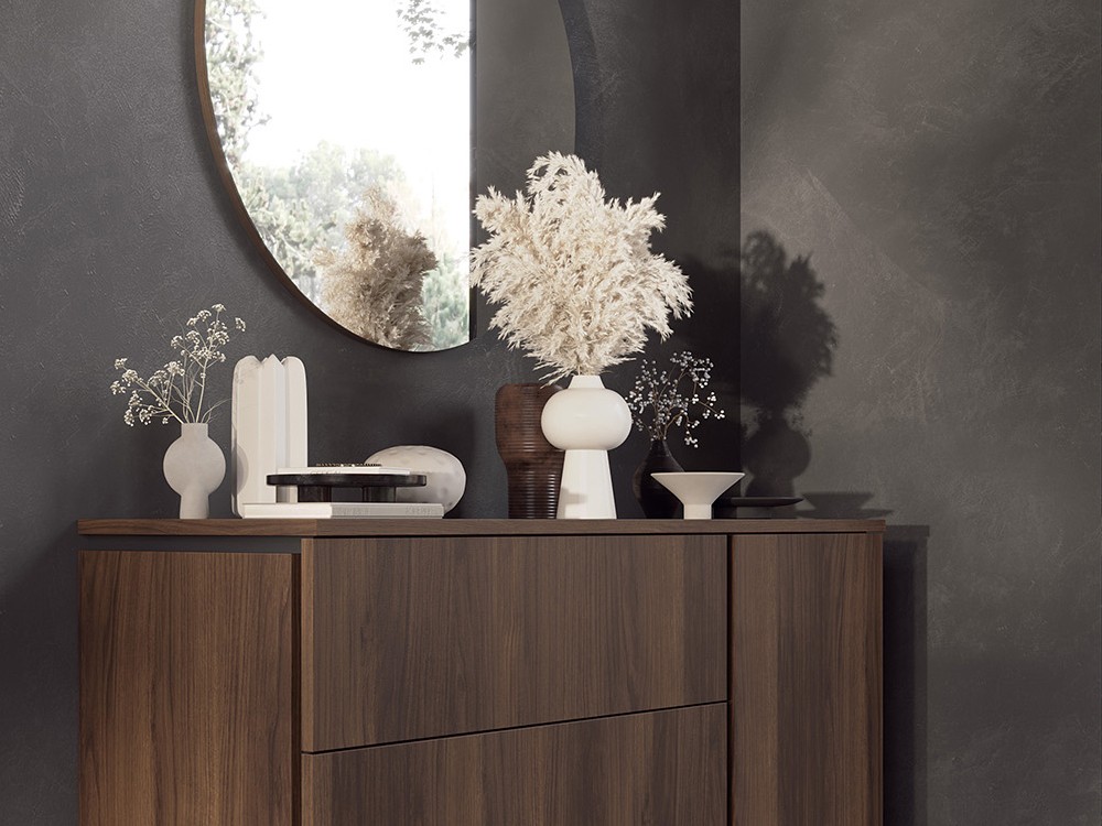 Cómoda Muss Tempo 03 con tres cajones y una puerta de Tegar Mobel - 2