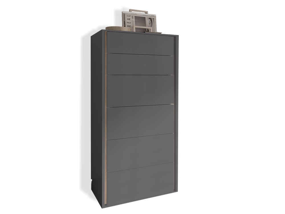 Sifonier Tempo 04 con seis cajones, en acabado laminado de Tegar mobel - 4