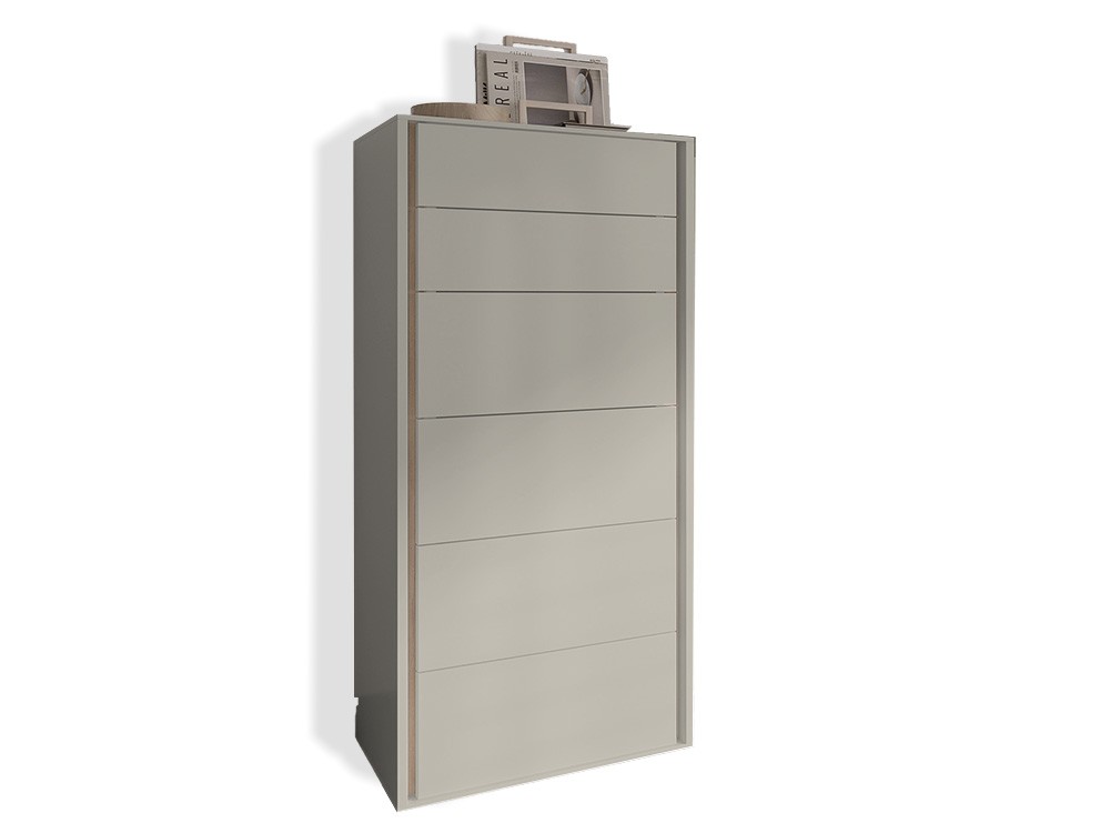 Sifonier Tempo 04 con seis cajones, en acabado laminado de Tegar mobel - 5