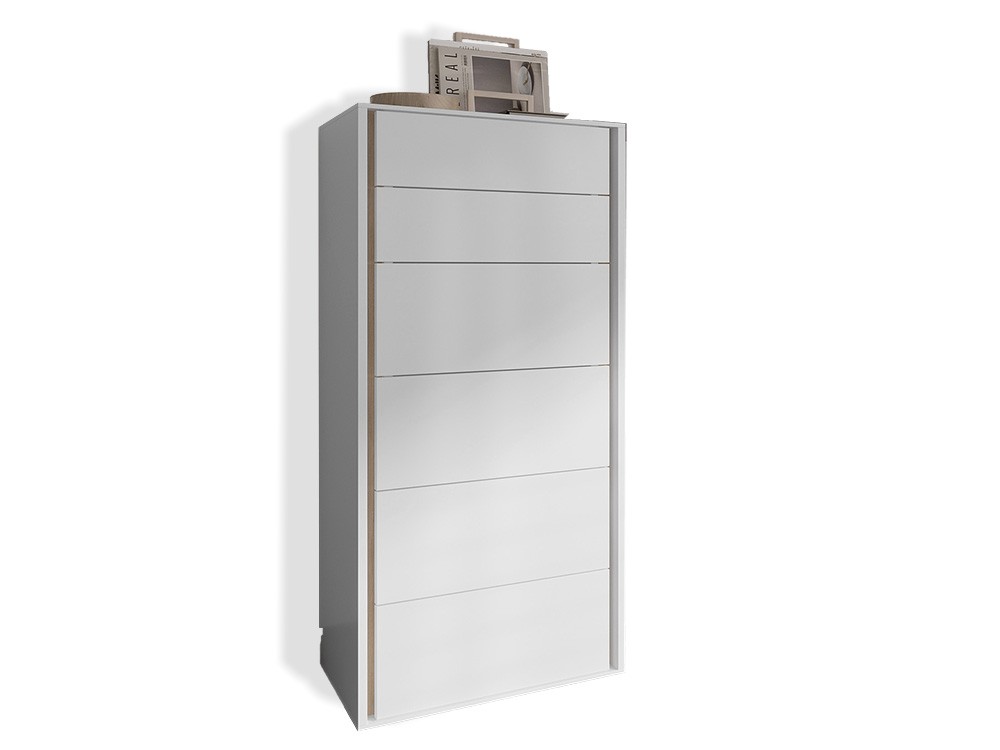 Sifonier Tempo 04 con seis cajones, en acabado laminado de Tegar mobel - 3