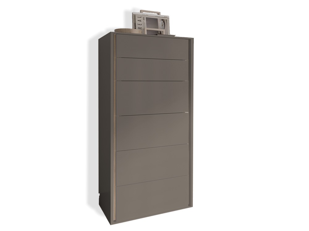 Sifonier Tempo 04 con seis cajones, en acabado laminado de Tegar mobel - 6