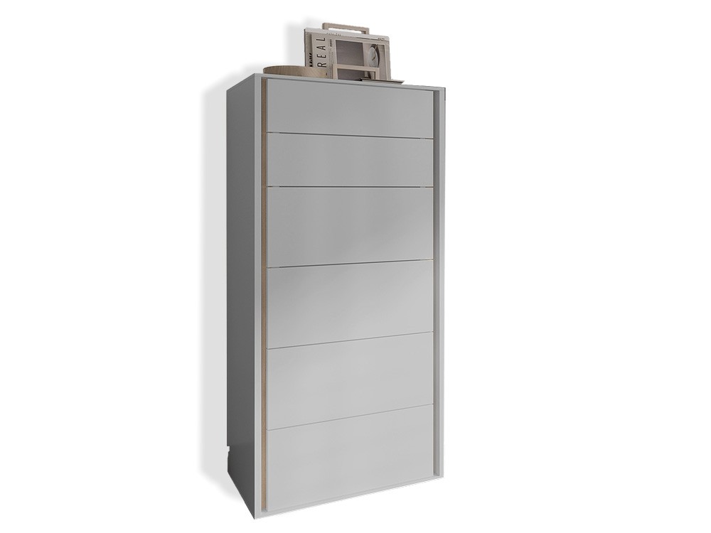 Sifonier Tempo 04 con seis cajones, en acabado laminado de Tegar mobel - 8