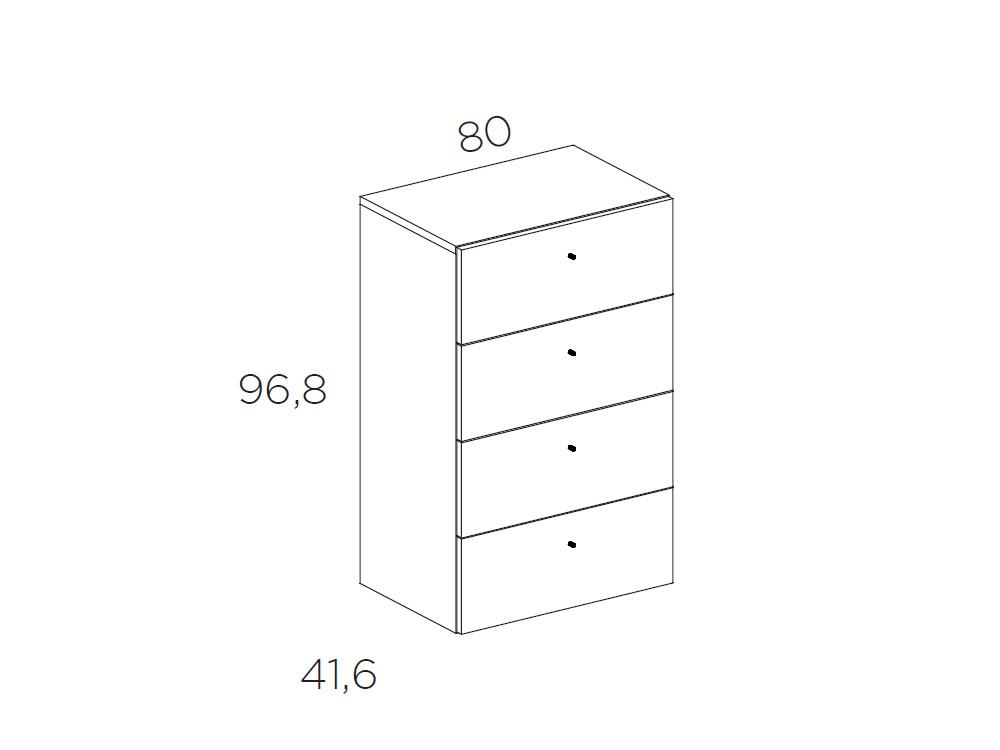 Dormitorio Berlín Tempo 06 con cabecero corrido, dos mesitas de noche, sifonier y bañera de Tegar Mobel - 7