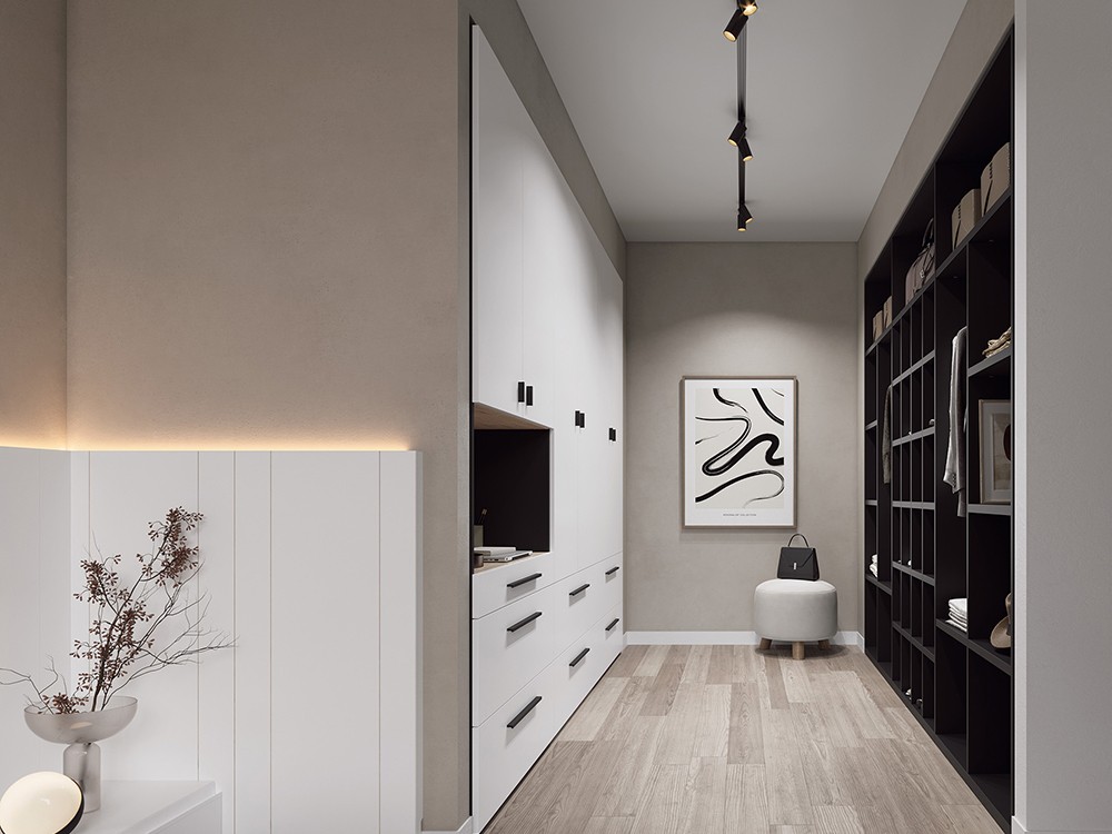 Vestidor Tempo 08 modular disponible en medidas y acabados personalizados de Tegar Mobel - 2