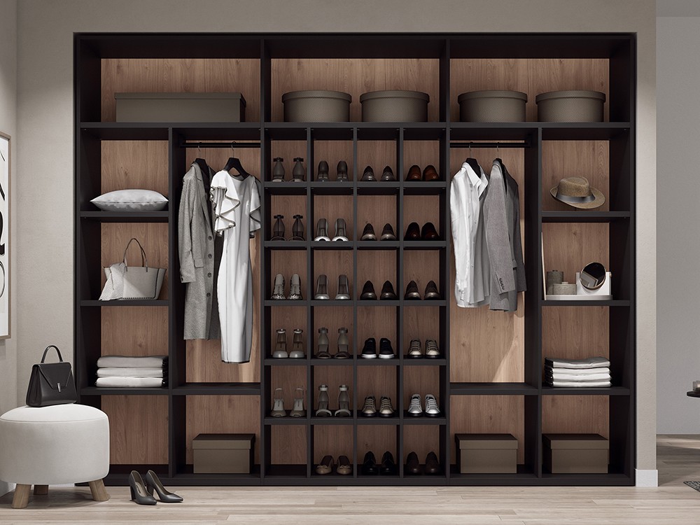 Vestidor Tempo 08 modular disponible en medidas y acabados personalizados de Tegar Mobel - 1