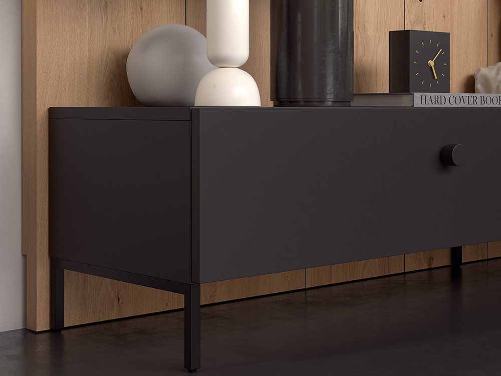 Dormitorio BCN Tempo 09 con cabecero corrido con luz led superior, mesitas de noche y bañera de Tegar Mobel - 3