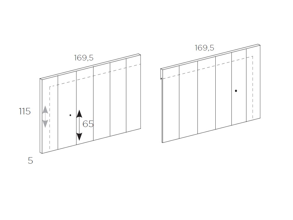 Dormitorio BCN Tempo 09 con cabecero corrido con luz led superior, mesitas de noche y bañera de Tegar Mobel - 6