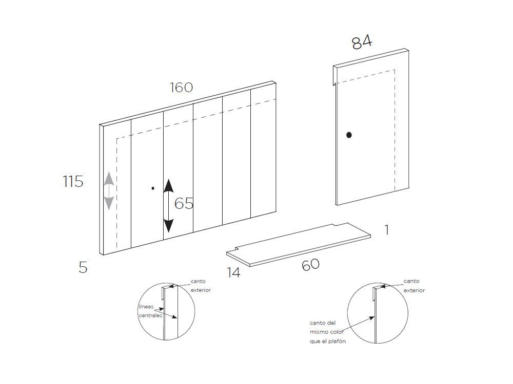 Dormitorio BCN Berlín Tempo 10 con cabecero corrido con estante, sifonier, mesita de noche y bañera de Tegar Mobel - 9