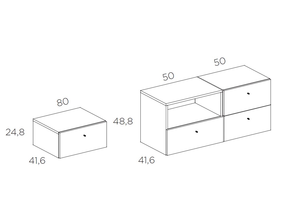 Dormitorio Ter Tempo 13 con cabecero corrido con luz led, mesitas de noche y bañera con patas diagones Tegar Mobel - 5