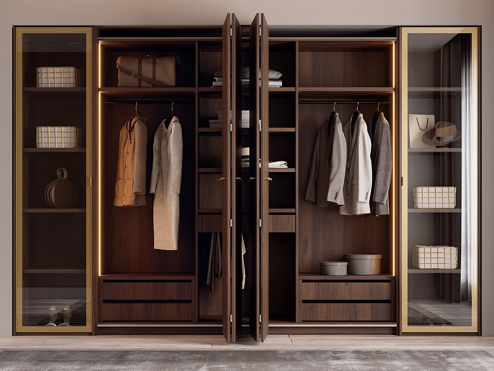 Armario vitrina Tempo 15 con dos puertas plegables de Tegar Mobel - 3