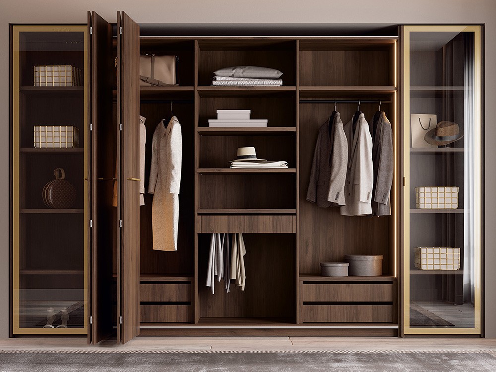 Armario vitrina Tempo 15 con dos puertas plegables de Tegar Mobel - 4