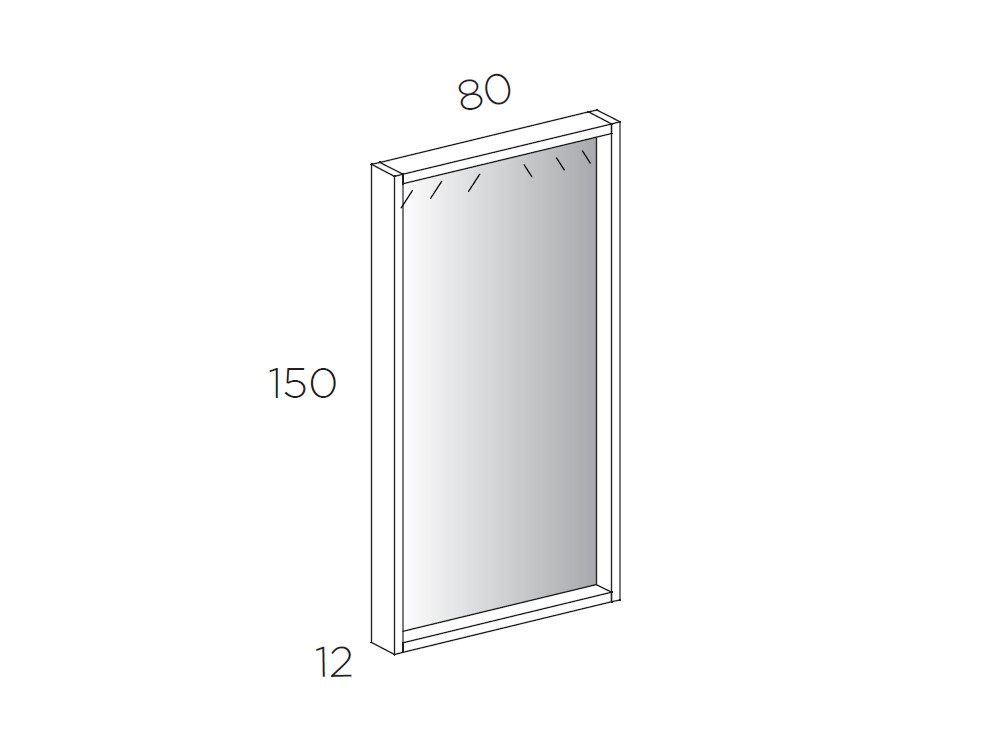 Espejo vertical Tempo 17 de Tegar Mobel - 3