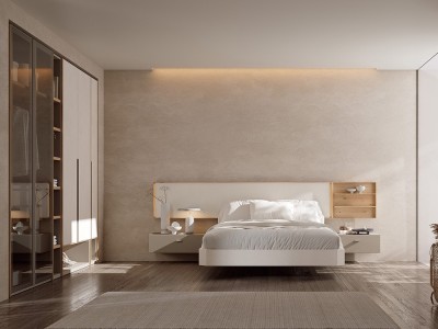 Dormitorio Persia colgado Tempo 18 con mesitas y bañera de Tegar Mobel - 3