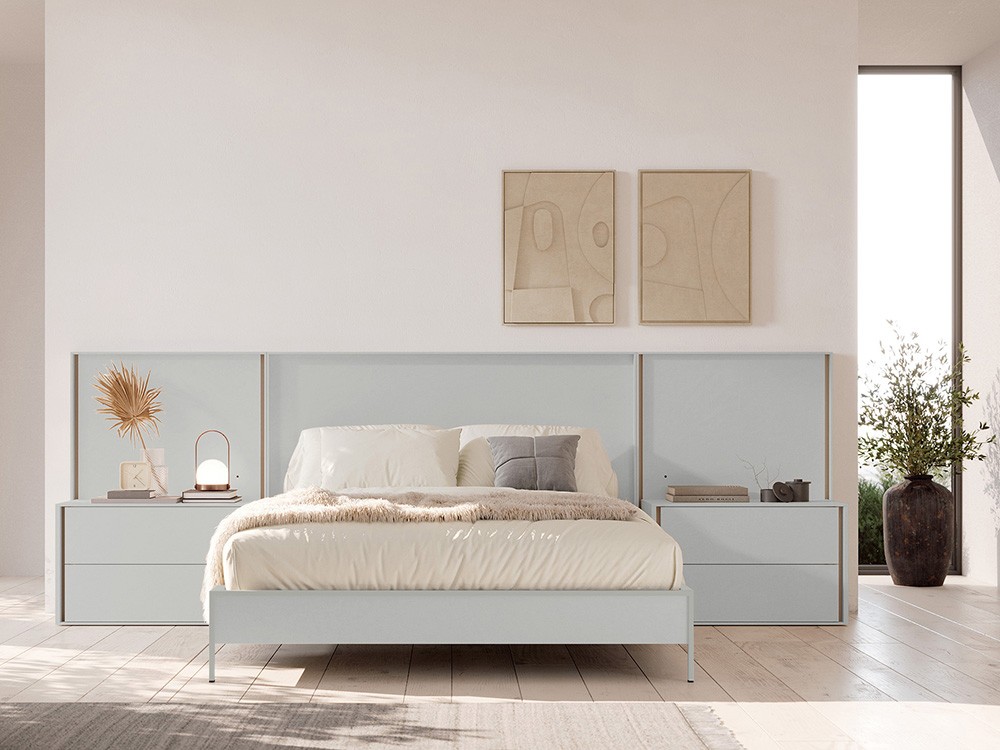 Dormitorio Persia Tempo 19 con cabecero corrido, mesitas y bañera de Tegar Mobel - 4