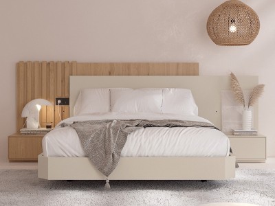 Dormitorio Evoque Tempo 21 con cabero corrido con luz led, mesitas de noche y bañera de Tegar Mobel - 3