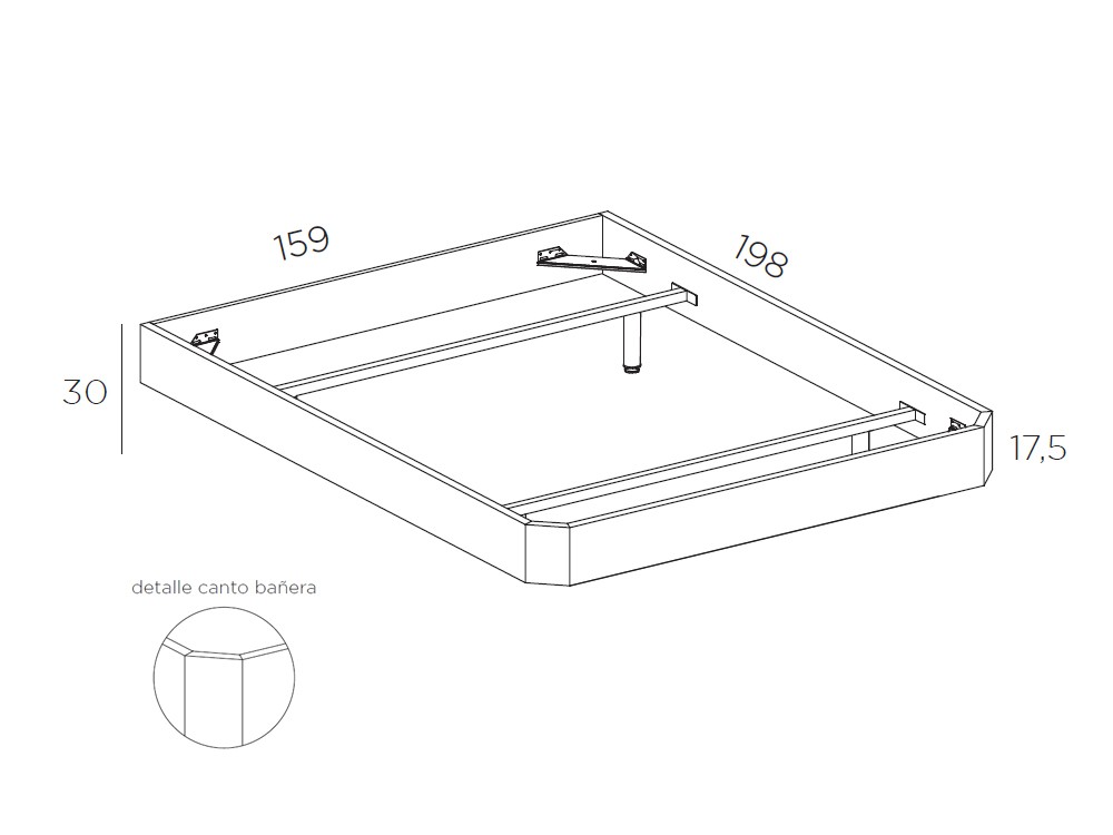 Dormitorio Evoque Tempo 21 con cabero corrido con luz led, mesitas de noche y bañera de Tegar Mobel - 12