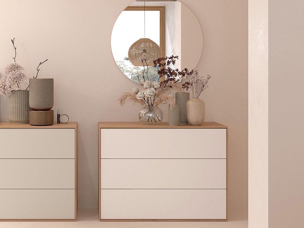 Cómoda con tres cajones Natur Tempo 21 de Tegar Mobel - 2