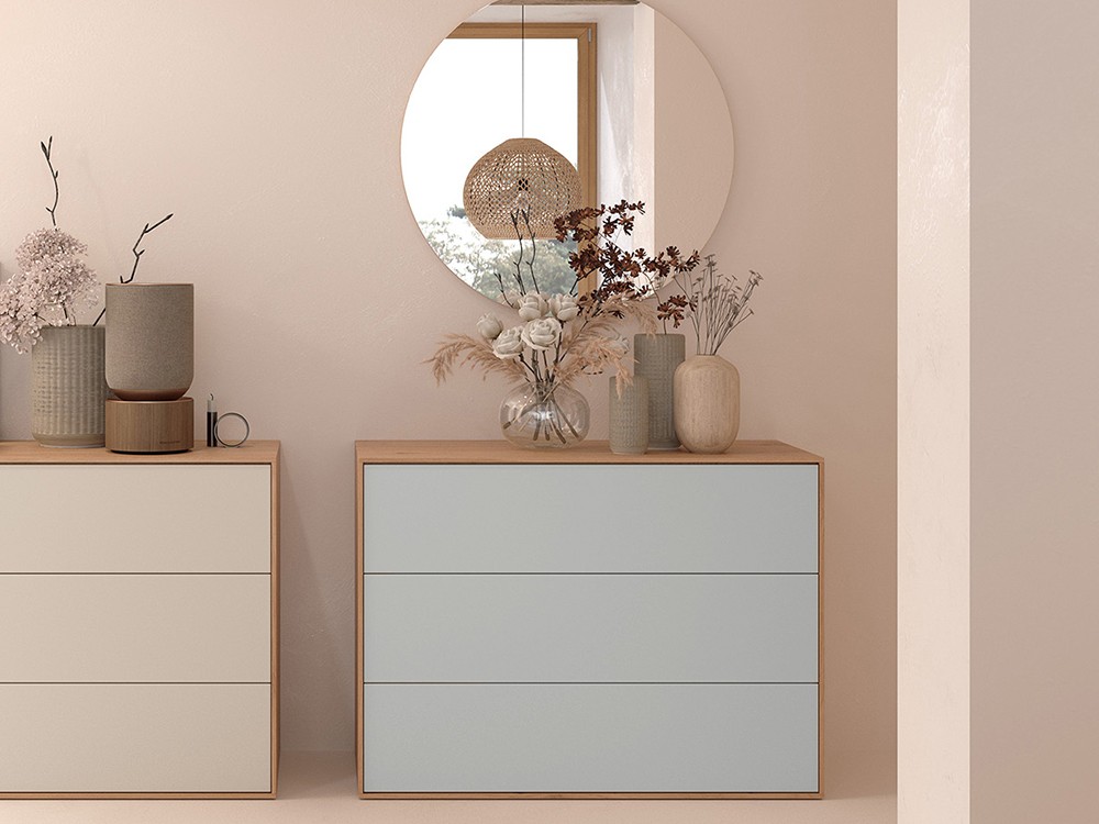 Cómoda con tres cajones Natur Tempo 21 de Tegar Mobel - 4