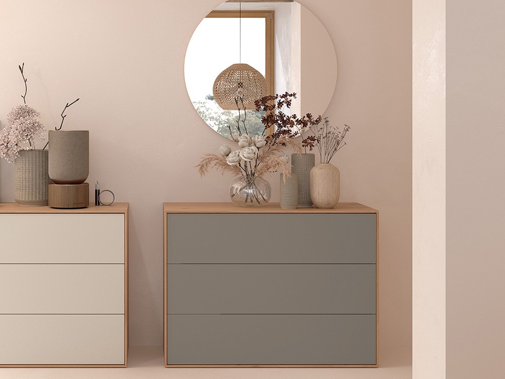 Cómoda con tres cajones Natur Tempo 21 de Tegar Mobel - 6