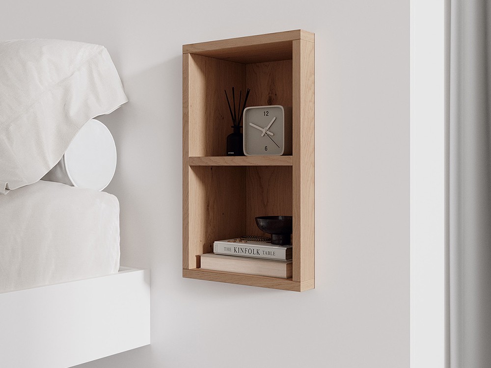 Dormitorio Repisa Liso Tempo 23 con cabecero en esquina, mesitas y bañera de Tegar Mobel - 4